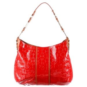 Tory Burch Patent Leather Hobo Bag